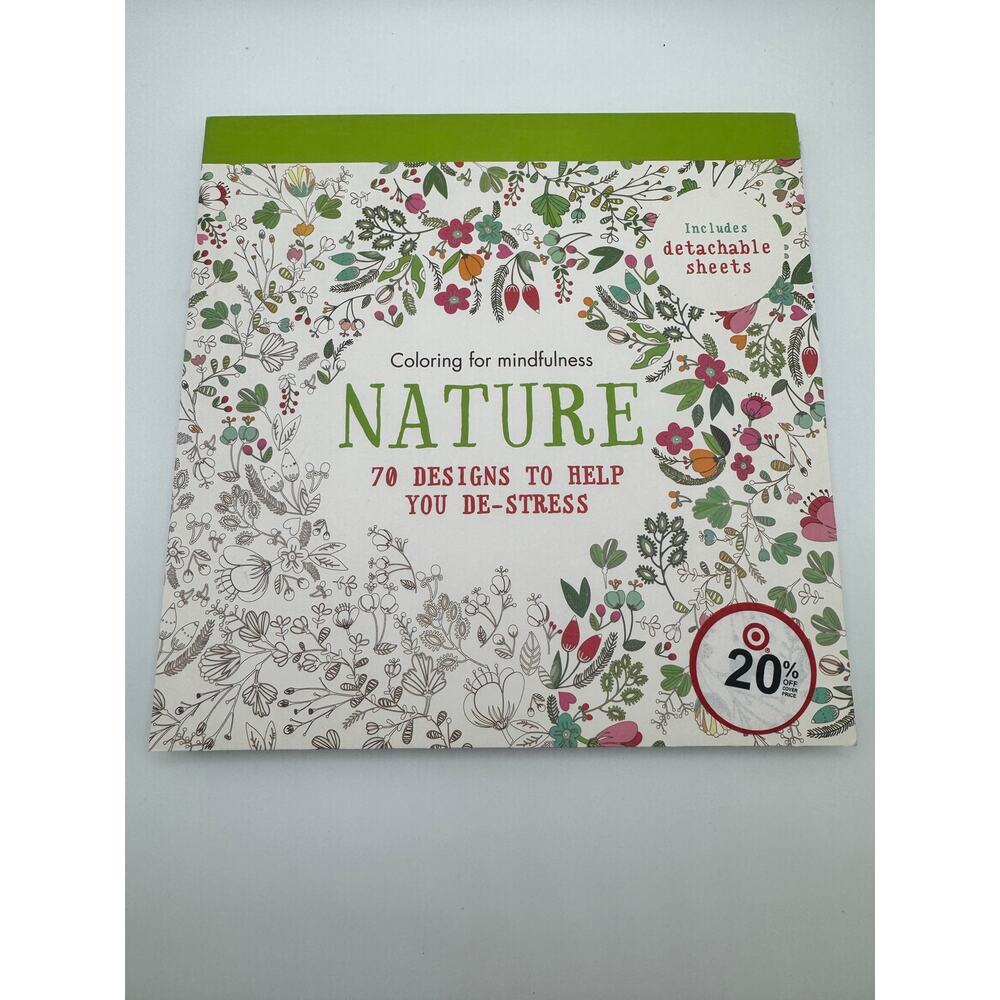 Nature Coloring for mindfulness. Coloring, drawing, stress relief